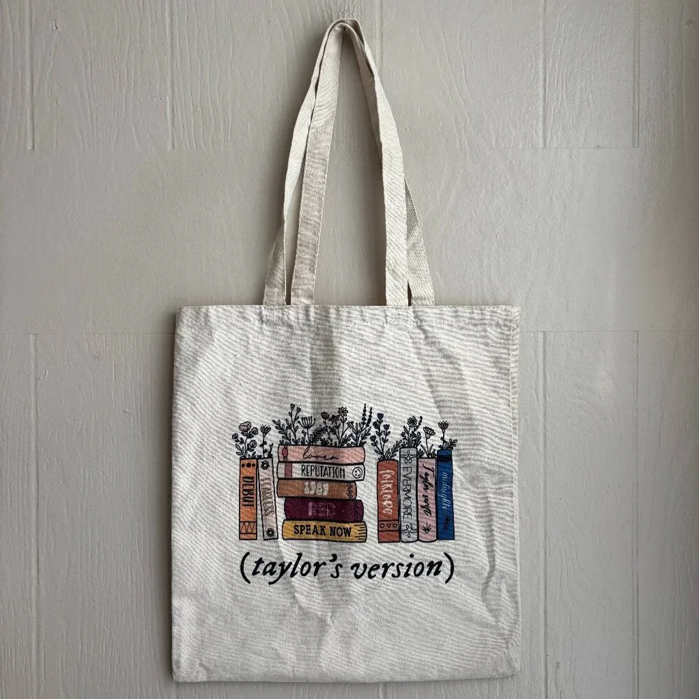 Taylor Swift Taylor's Version Cotton Canvas Tote Bag